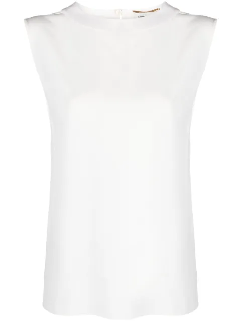 Saint Laurent sleeveless satin tank top White 766539Y100W