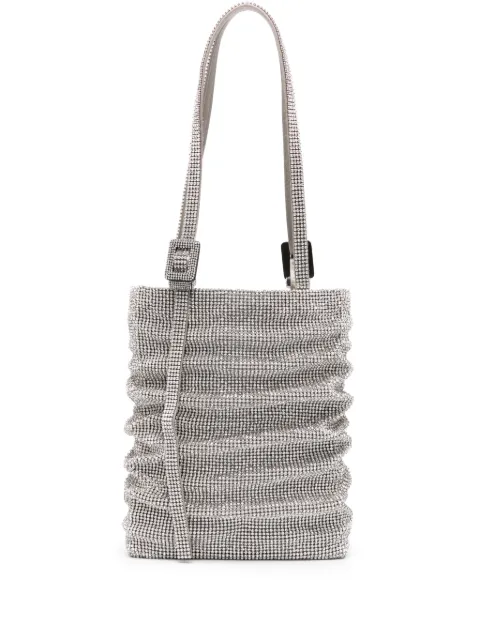 Benedetta Bruzziches Lollo La Grande rhinestone-embellished aluminium-mesh tote bag Silver FW23063