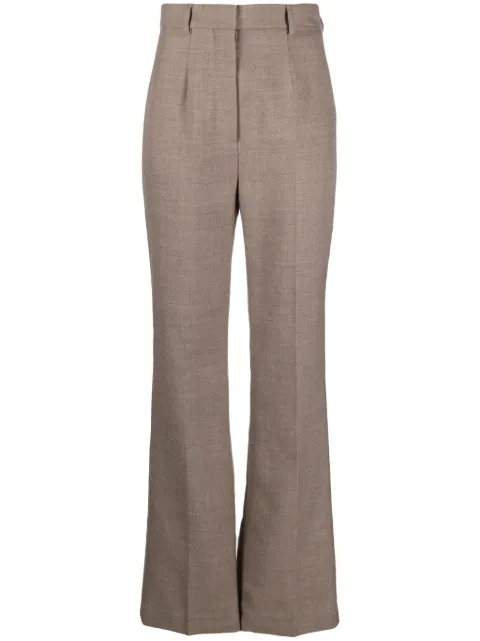 Nanushka Carillo high-waist slim-fit wool trousers Brown NW24RSPA01572