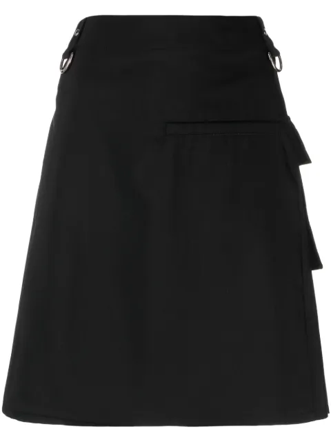 Givenchy D-ring-embellished A-line skirt Black BW40RU108W