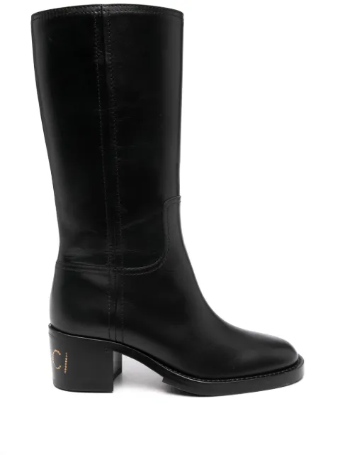Gucci 45mm logo-studded boots Black 758290AACGW