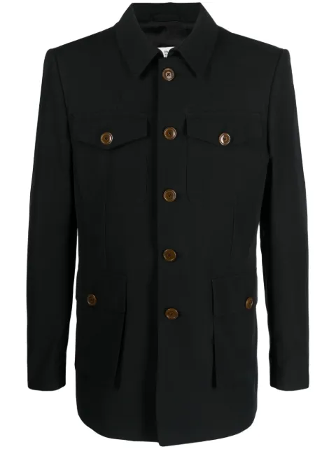 Vivienne Westwood Sang cotton shirt jacket Black 2301001JW00M2