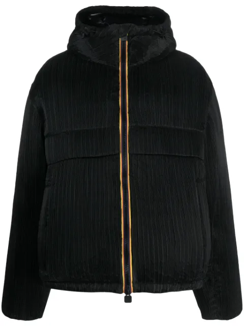 K-Way hooded duck-down puffer jacket Black K4122CW