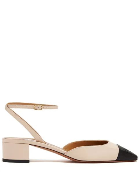 Aquazzura two-tone leather pumps Neutrals FRLMIDP0NGKLNB
