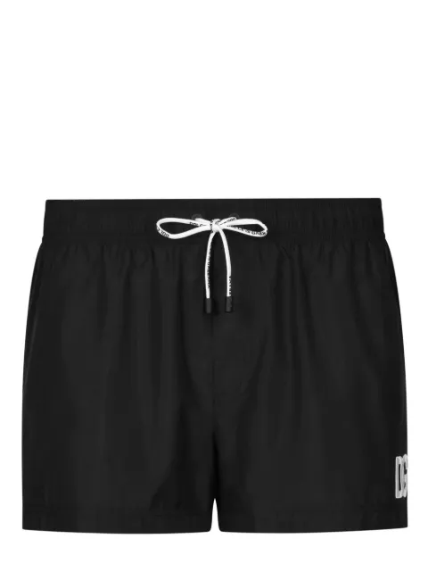 Dolce & Gabbana logo-print swim shorts Black M4F29TFUSFW