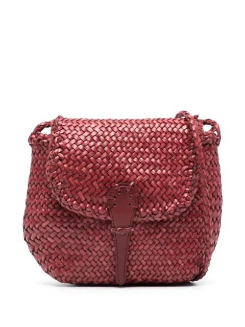 DRAGON DIFFUSION mini City woven crossbody bag Red 8934