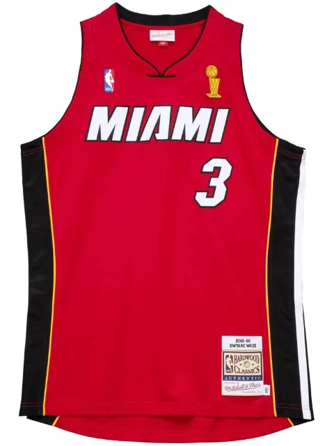 Mitchell & Ness "NBA Miami Heat 2005 Dwyane Wade" Alternate Finals jersey Red AJY43254MHE05DWASCAR