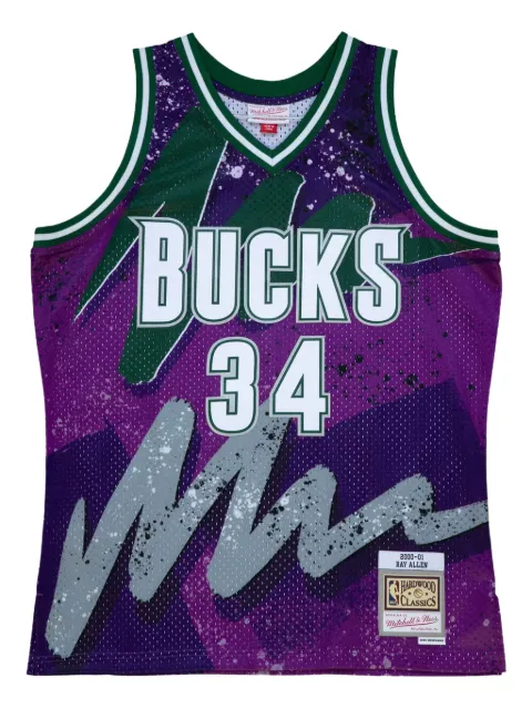 Mitchell & Ness Ray Allen NBA Milwaukee Bucks 2000 Hyper Hoops Swingman tank top Purple TFSM1253MBU00RALPURP