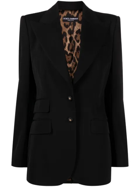 Dolce & Gabbana single-breasted blazer Black F29Z8TFUBGB