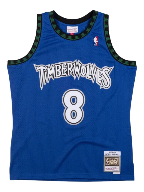 Mitchell & Ness Swingman Jersey "NBA Minnesota Timberwolves 2003 Latrell Sprewell" t-shirt Blue SMJYCP19064MTIROYA03LSP