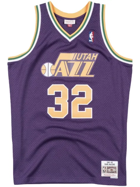 Mitchell & Ness "NBA Utah Jazz 91 Karl Malone" Swingman jersey vest top Purple SMJYCP18005UJAPURP91KMA