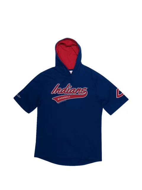 Mitchell & Ness short-sleeves hooded sweatshirt Blue HDSSAJ19007CINNAVY