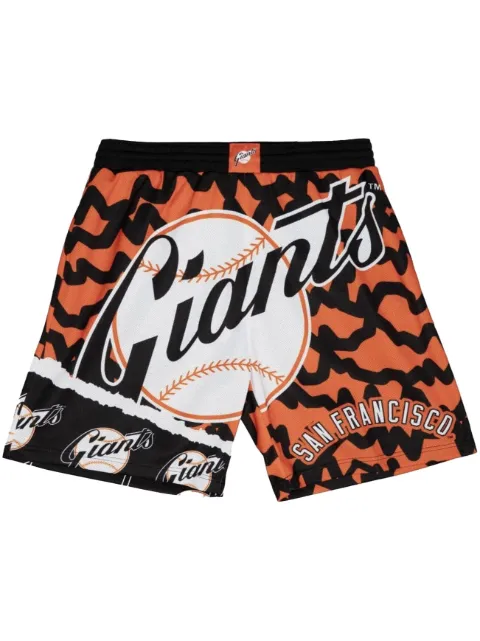 Mitchell & Ness "NBA San Francisco Giants" Jumbotron 2.0 Sublimated shorts Black PSHR1220SFGYYPPPBKOR