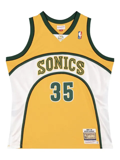 Mitchell & Ness Kevin Durant Seattle SuperSonics 2007-08 Alternate Swingman tank top Yellow AJY4CP19176SSULTGD07KDU