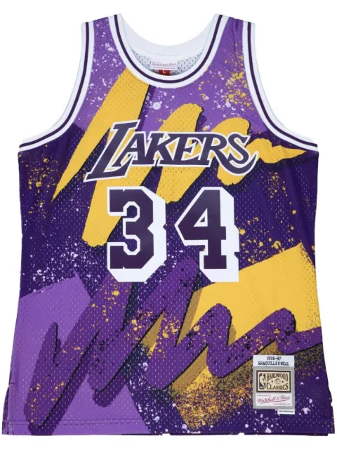 Mitchell & Ness "NBA LA Lakers 96 Shaquille O'Neal" Hyper Hoops Swingman jersey vest top Purple TFSM1253LAL96SONDKPR
