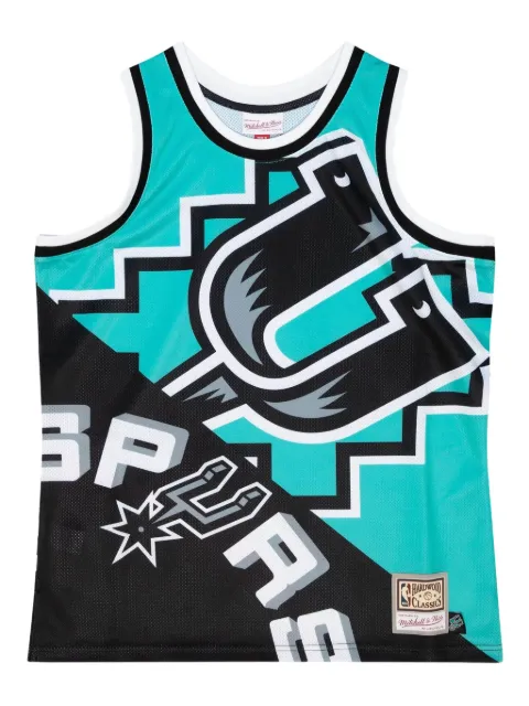 Mitchell & Ness x NBA San Antonio Spurs Big Face 5.0 tank top Green TMTK4350SASYYPPPTEAL