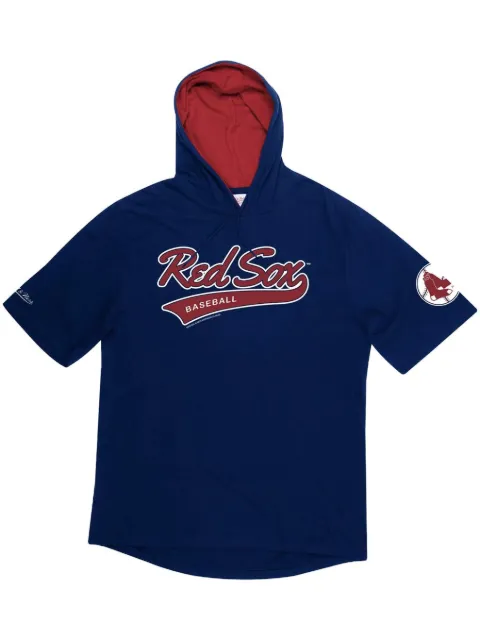 Mitchell & Ness "MLB Boston Red Sox" short-sleeve hoodie Blue HDSSAJ19007BRSNAVY