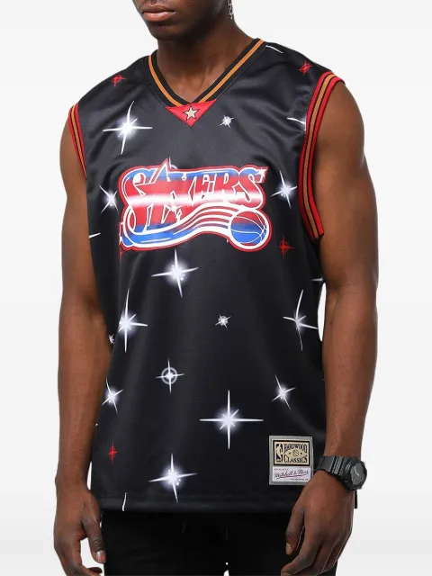 Mitchell & Ness NBA Philadelphia 76ers Airbrush tank top Black TTNKBW18029P76BLCK