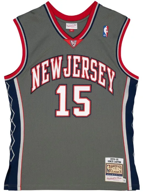 Mitchell & Ness "NBA New Jersey Nets 2004 Vince Carter" basketball jersey Grey AJY44179NJN04VCAPWGY