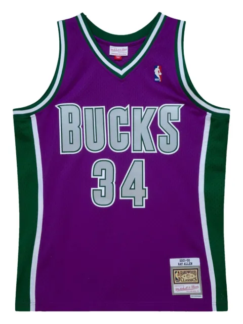 Mitchell & Ness Ray Allen NBA Milwaukee Bucks 2011 Swingman vest Purple SMJY1151MBU01RALPURP