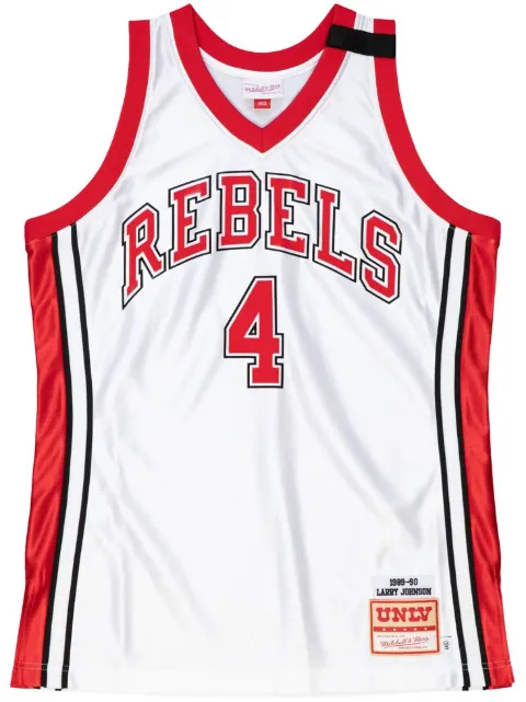 Mitchell & Ness "Runnin Rebels 1989 Larry Johnson" NCAA UNLV jersey White AJY53450LVE89LJOWHIT