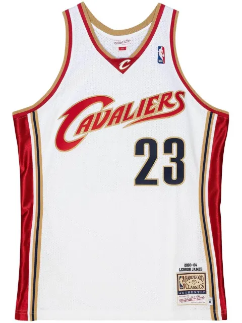 Mitchell & Ness "NBA Cleveland Cavaliers 03 LeBron James" authentic jersey White AJY4CP19125CCAWHIT03LJA