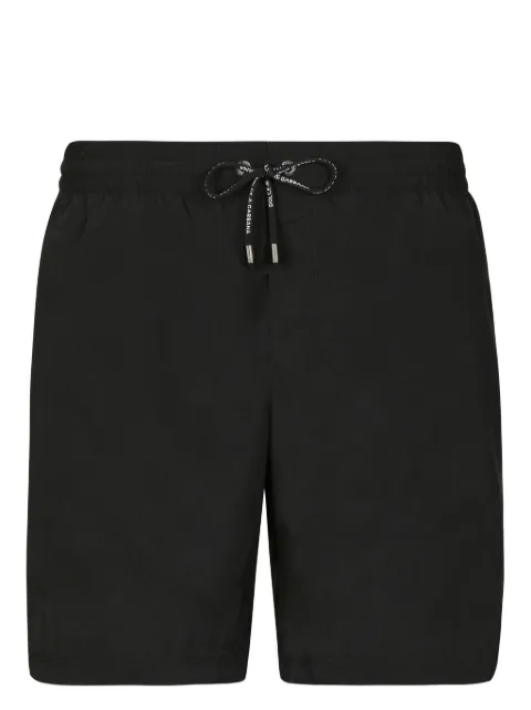 Dolce & Gabbana DG-print drawstring swim shorts Black M4A13TFSUBE