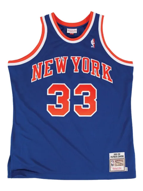 Mitchell & Ness Authentic Road "NBA NY Knicks 91 Patrick Ewing" vest Red AJY4GS18094NYKROYA91PEW