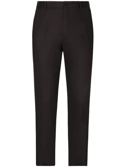 Dolce & Gabbana slim-cut cotton trousers Blue GY6FETFUFHV