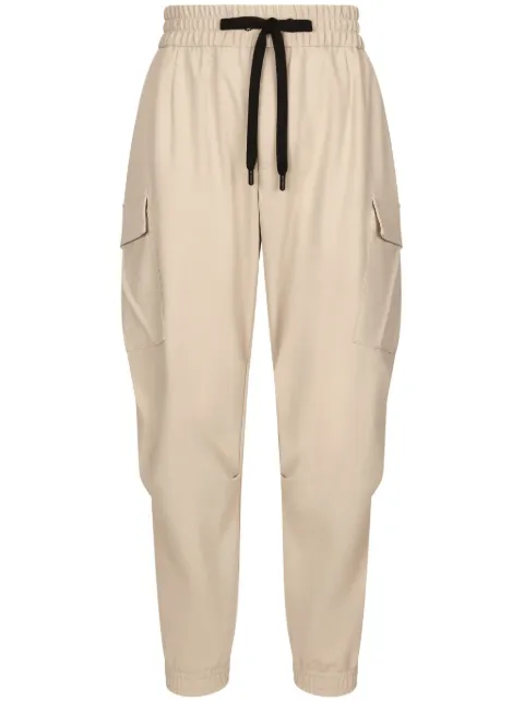 Dolce & Gabbana logo-patch drawstring track pants Neutrals GW5OHTGH459