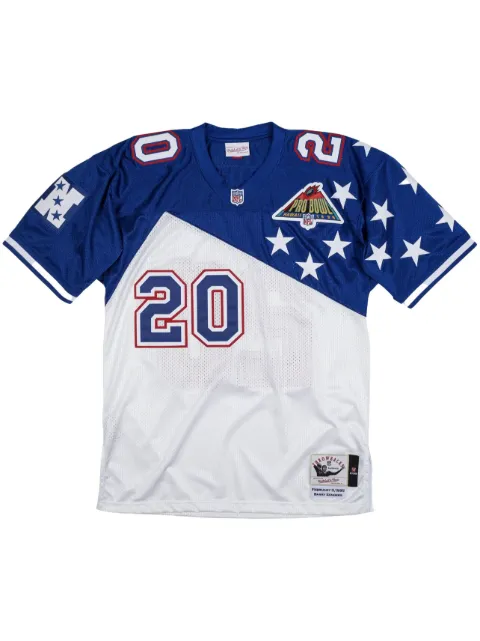 Mitchell & Ness "NFC 94 Barry Sanders" NFL Authentic Jersey T-shirt Blue AJY6LG19118NFCWHRY94BSA