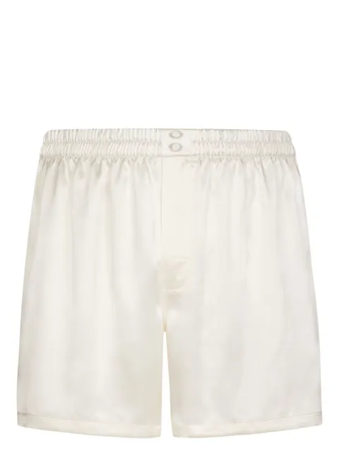 Dolce & Gabbana silk shorts White M3A27TFU1AU