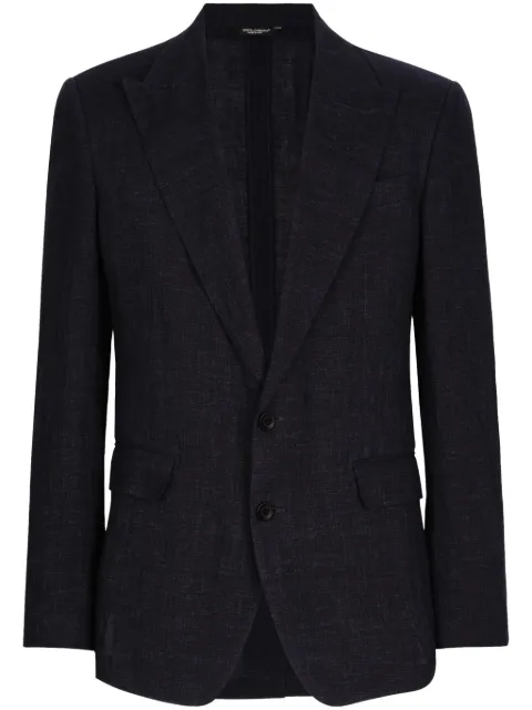 Dolce & Gabbana Sicilia peak-lapels blazer Blue G2QS6THUMHJ