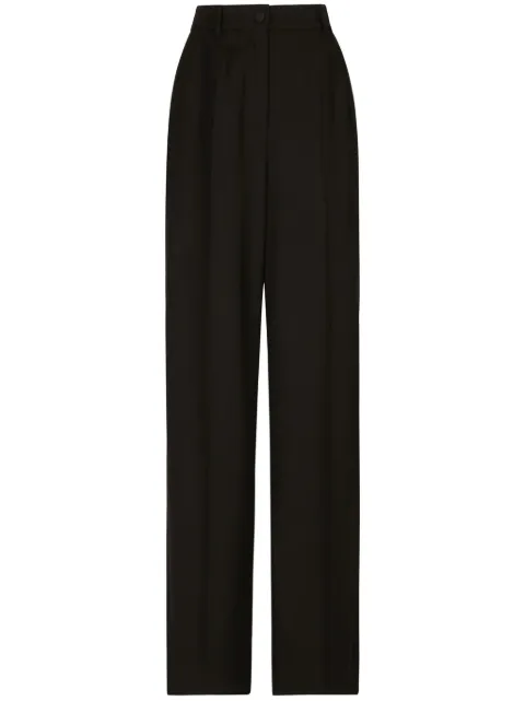 Dolce & Gabbana pressed-crease palazzo pants Black FTCP1TFUBGC