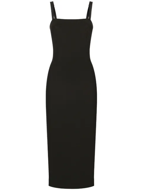 Dolce & Gabbana Milano-stitch midi dress Black F6ARTTFUGN7