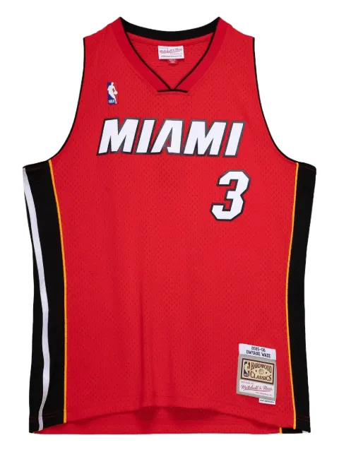 Mitchell & Ness x NBA Heat 2005 Dwyane Wade Alternate tank top Red SMJY3495MHE05DWAUNRD