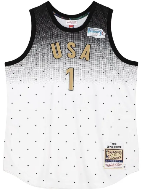 Mitchell & Ness "All-star 2016 Devin Booker" USA jersey vest top White AJY44957ASG16DBOWHBK