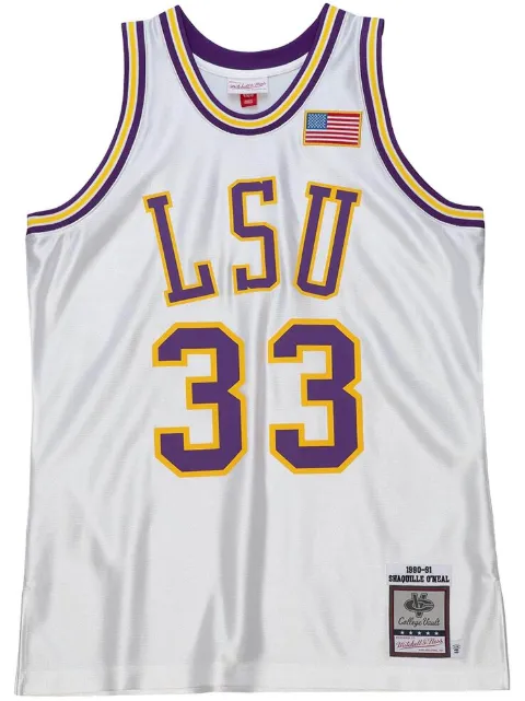 Mitchell & Ness "LSU Tigers 1990 Shaquille O'Neal" NCAA jersey White AJY54489LSU90SONWHIT