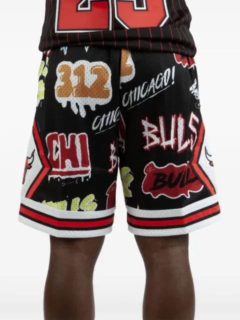 Mitchell & Ness NBA Chicago Bulls 1997 Slap Sticker Swingman shorts Black PFSW4769CBU97PPPBLCK