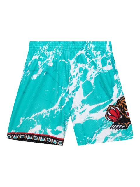 Mitchell & Ness NBA Vancouver Grizzlies 1996 Team Marble Swingman shorts Blue PFSW1279VGR96PPPTEAL