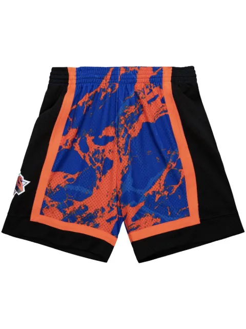 Mitchell & Ness "NY Knicks 1996" Team Marble basketball shorts Blue PFSW1279NYK96PPPBLUE