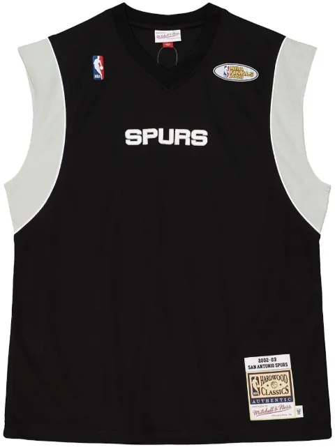 Mitchell & Ness "San Antonio Spurs 2002" Shooting shirt Black ASSH4938SAS02PPPBLCK