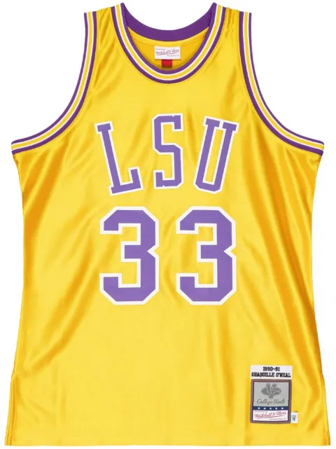 Mitchell & Ness "NCAA LSU Tigers 1990 Shaquille O'Neal" home jersey Yellow AJY54241LSU90SONATGD