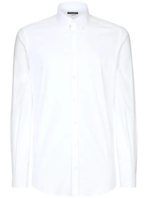 Dolce & Gabbana long-sleeve poplin shirt White G5EJ0TFMRBJ