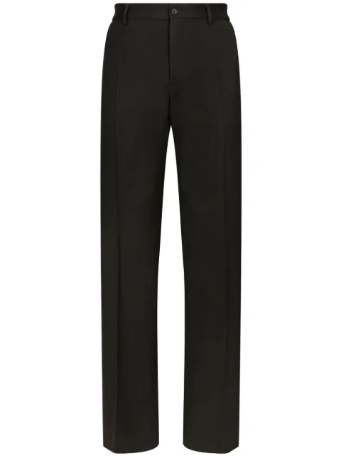 Dolce & Gabbana straight-leg wool trousers Black GYZMHTGH862