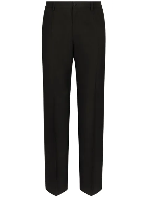 Dolce & Gabbana virgin-wool straight-leg trousers Black GYZMHTFU27J
