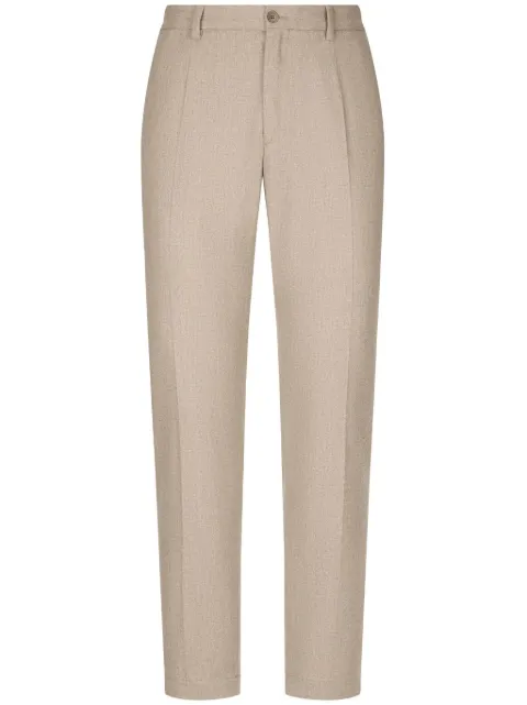 Dolce & Gabbana pressed-crease tailored trousers Neutrals GW13ETGH453