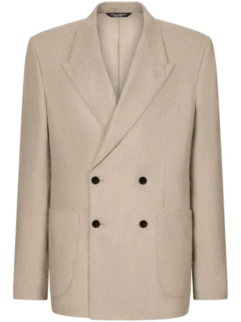 Dolce & Gabbana double-breasted blazer Neutrals G2RY1TGH453