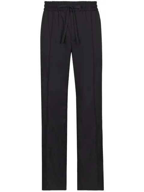 Dolce & Gabbana drawstring-waist wide-leg trousers Blue GP01QTFURHJ