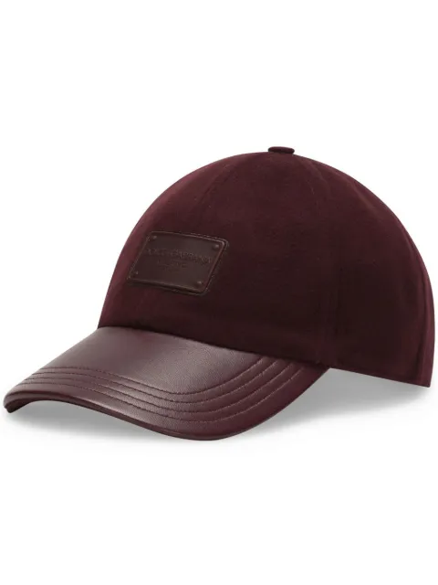 Dolce & Gabbana logo-patch tonal baseball cap Brown GH764AFU20O
